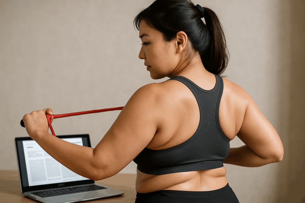 ためしてガッテンで紹介された背中の肉を落とす方法を医学論文で徹底検証